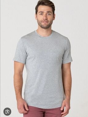 Outdoor Voices Men's Crew Tee in Charcoal Heather